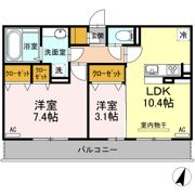 グランドュール Bの間取り画像