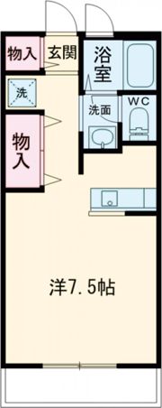 サンパレスBの間取り画像