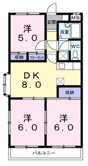 マンションエスポワールの間取り画像