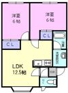 コーポハピネス若草の間取り画像