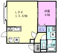 コーポフレンドの間取り画像