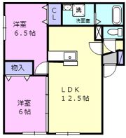グランドソレイユの間取り画像