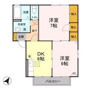 セジュール坂町 Bの間取り画像