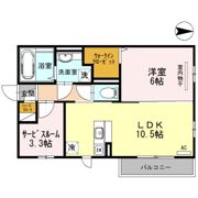 ヴェール エクセラン 御願塚の間取り画像