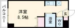 ルフェール熊本通町の間取り画像