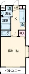 ラフィネ大安Aの間取り画像