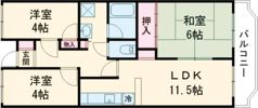 プルーリオン亀岡の間取り画像