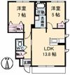 コンフォールⅡ C棟の間取り画像