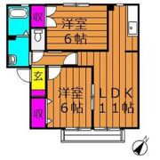 ソレジオ浜中 Aの間取り画像