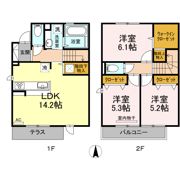 D-room古賀駅東の間取り画像
