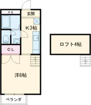 ロフトくまもと坂Iの間取り画像