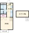ロフトくまもと坂Iの間取り画像