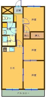 パークサイド鈴鹿の間取り画像