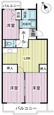 池之端ハイツの間取り画像