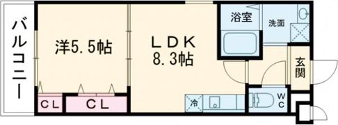 フジパレス駒林Ⅱの間取り画像