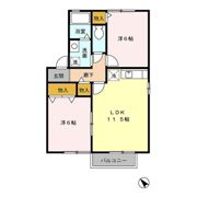 サンライズ赤坂 ABの間取り画像