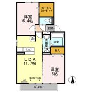 グレイス アベニュー 上浜町 Bの間取り画像