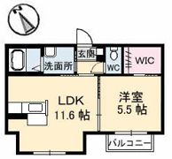 シャーメゾンひらい A棟の間取り画像