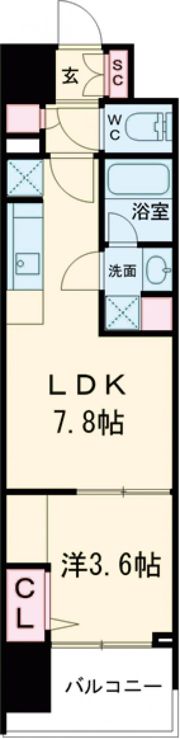 アーバネックス難波WESTの間取り画像