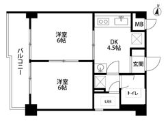チコーベルメゾン桂の間取り画像