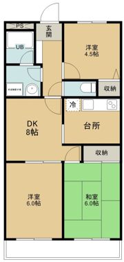 サンパレス沙羅の間取り画像