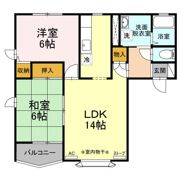 クイーンズパーク青葉 Aの間取り画像