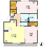 ノワール北島の間取り画像