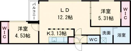 イマージュ新札幌の間取り画像