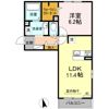 D-room花梨 B棟の間取り画像