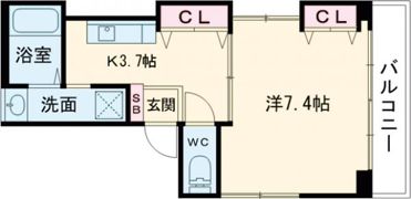 KSマンションの間取り画像