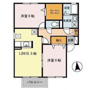 フォンテーヌ Aの間取り画像