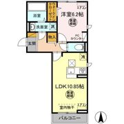 シャリテ南子安Ⅱの間取り画像