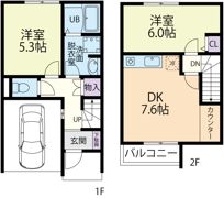GentryⅢ番館の間取り画像