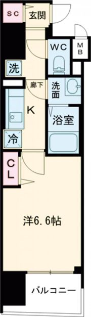 プレサンス神戸元町ミューズの間取り画像
