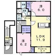 メディオ ピアッツァCの間取り画像