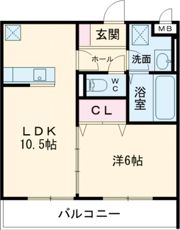 リコルテ東福生の間取り画像