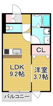 アシスト久留米西町の間取り画像