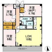 ヴィラージュ有玉の間取り画像