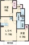 プルミエ Bの間取り画像