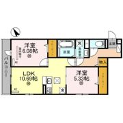 D-room国芳の間取り画像