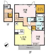 D-room パストラーレ Ⅰの間取り画像