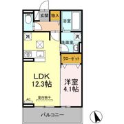 ブランネージュ東小串の間取り画像