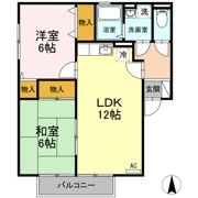 セジュール和泉Ⅱ A棟の間取り画像