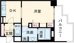 プレジール三ノ宮の間取り画像