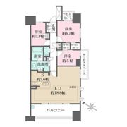 ザ・パークハウス名古屋(A棟)の間取り画像