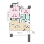 ザ・パークハウス名古屋(A棟)の間取り画像