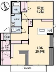 ひまわりハイツ A棟の間取り画像