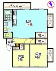 サンルビーササキ№1の間取り画像