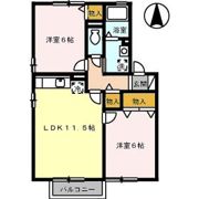 ファミール三筋 B棟の間取り画像