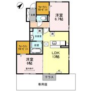 グリーナリーⅡの間取り画像